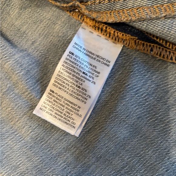 Chico’s Embroidered Denim Jacket Size 12 - Picture 11 of 12